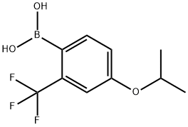 4-ISOPROPOXY-2-(TRIFLUOROMETHYL)PHENYLBORONIC ACID Struktur