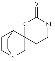 Spiro[1-azabicyclo[2.2.2]octane-3,6-[6H-1,3]oxazin]-2-one, tetrahydro- (9CI) Struktur