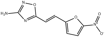 5-[(E)-2-(5-Nitro-2-furyl)ethenyl]-1,2,4-oxadiazol-3-amine Struktur