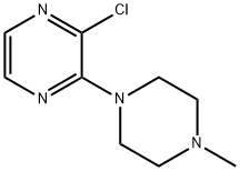 1-(3-CHLORO-2-PYRAZINYL)-4-METHYLPIPERAZINE Struktur