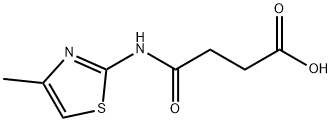 4-[(4-methyl-1,3-thiazol-2-yl)amino]-4-oxo-butanoic acid Struktur