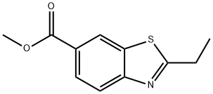 6-Benzothiazolecarboxylicacid,2-ethyl-,methylester(8CI,9CI) Struktur