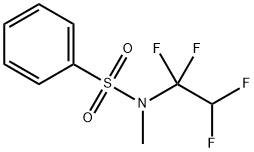 N-methyl-N-(1,1,2,2-tetrafluoroethyl)benzenesulphonamide Struktur