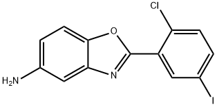 2-(2-CHLORO-5-IODOPHENYL)-1,3-BENZOXAZOL-5-AMINE Struktur