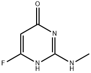 6-FLUORO-2-(METHYLAMINO)-4(1H)-PYRIMIDINONE Struktur