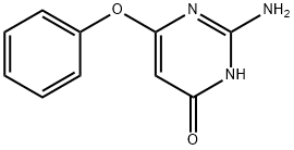 2-AMINO-4-HYDROXY-6-PHENOXYPYRIMIDINE Struktur