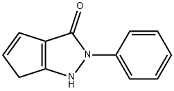 3(2H)-Cyclopentapyrazolone,  1,6-dihydro-2-phenyl- Struktur