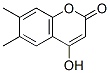 4-Hydroxy-6,7-dimethylcoumarin Struktur