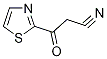 2-Thiazolepropanenitrile,  -bta--oxo- Struktur