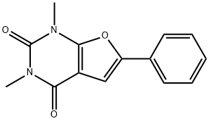 Furo[2,3-d]pyrimidine-2,4(1H,3H)-dione,  1,3-dimethyl-6-phenyl- Struktur