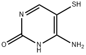 2(1H)-Pyrimidinone, 4-amino-5-mercapto- (9CI) Struktur