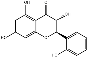 2',3,5,7-tetrahydroxyflavanone Struktur