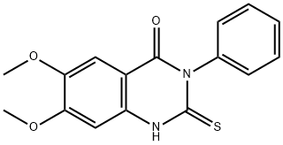 6,7-DiMethoxy-3-phenyl-2-thioxo-2,3-dihydroquinazolin-4(1H)-one Struktur