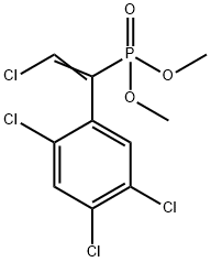 [2-Chloro-1-(2,4,5-trichlorophenyl)vinyl]phosphonic acid dimethyl ester Struktur