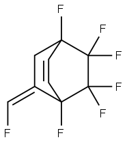 1,4,5,5,6,6-Hexafluoro-7-[(Z)-fluoromethylene]bicyclo[2.2.2]oct-2-ene Struktur