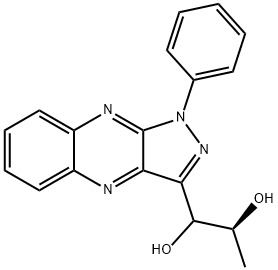 (2R)-1-[1-Phenyl-1H-pyrazolo[3,4-b]quinoxalin-3-yl]-1,2-propanediol Struktur