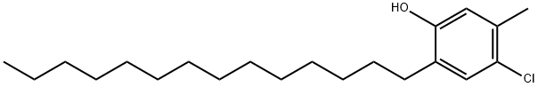 4-chloro-6-tetradecyl-m-cresol Struktur