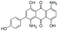 1,5-diamino-4,8-dihydroxy(4-hydroxyphenyl)anthraquinone Struktur