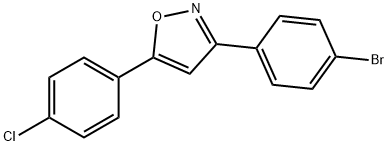 Isoxazole, 3-(4-broMophenyl)-5-(4-chlorophenyl)- Struktur