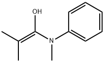 1-Propen-1-ol,  2-methyl-1-(methylphenylamino)- Struktur