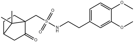 N-(3,4-dimethoxyphenethyl)(7,7-dimethyl-2-oxobicyclo[2.2.1]hept-1-yl)methanesulfonamide Struktur