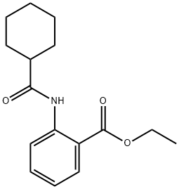 ethyl 2-[(cyclohexylcarbonyl)amino]benzoate Struktur