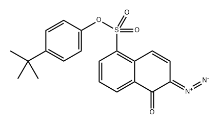 4-(tert-butyl)phenyl 6-diazo-5,6-dihydro-5-oxonaphthalene-1-sulphonate Struktur