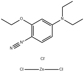 4-diethylamino-2-ethoxybenzenediazonium zinc chloride Struktur