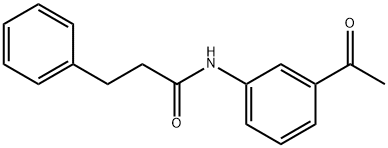 N-(3-acetylphenyl)-3-phenylpropanamide Struktur