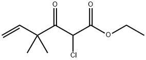 5-Hexenoic acid, 2-chloro-4,4-diMethyl-3-oxo-, ethyl ester Struktur