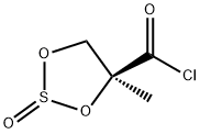 1,3,2-Dioxathiolane-4-carbonyl chloride, 4-methyl-, 2-oxide, (4S)- (9CI) Struktur