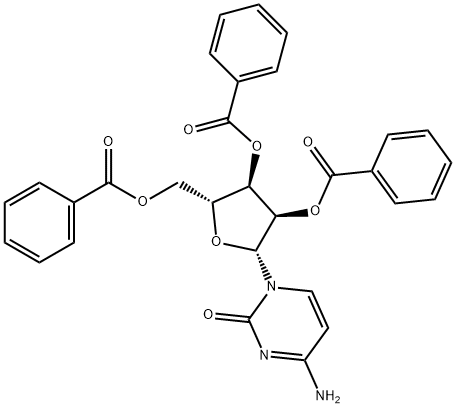 2'-O,3'-O,5'-O-Tribenzoylcytidine Struktur