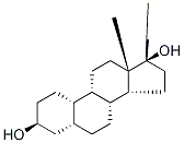 (3β,5β,17α)-19-Norpregnane-3,17-diol Struktur