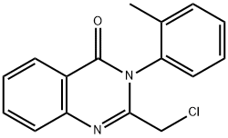 2-(chloromethyl)-3-(2-methylphenyl)-4(3H)-quinazolinone Struktur