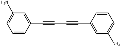 1,4-BIS(3-AMINOPHENYL)BUTADIYNE Struktur