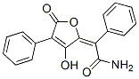 (E)-2-(3-Hydroxy-5-oxo-4-phenylfuran-2-ylidene)-2-phenylacetamide Struktur