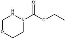 4H-1,3,4-Oxadiazine-4-carboxylicacid,tetrahydro-,ethylester(9CI) Struktur