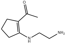 Ethanone, 1-[2-[(2-aminoethyl)amino]-1-cyclopenten-1-yl]- (9CI) Struktur