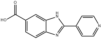 2-PYRIDIN-4-YL-3H-BENZOIMIDAZOLE-5-CARBOXYLIC ACID Structure