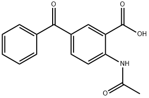 2-(Acetylamino)-5-benzoylbenzoic acid Struktur