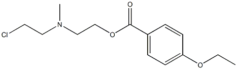 2-((2-chloroethyl)methylamino)ethyl-4-ethoxybenzoate Struktur