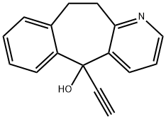 5-Ethynyl-10,11-dihydro-5H-benzo[4,5]cyclohepta[1,2-b]pyridin-5-ol Struktur