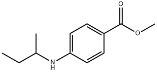 Benzoic acid, 4-[(1-methylpropyl)amino]-, methyl ester (9CI) Struktur