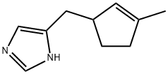 1H-Imidazole,  4-[(3-methyl-2-cyclopenten-1-yl)methyl]-  (9CI) Struktur