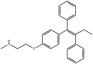 N-DESMETHYLTAMOXIFEN, HYDROCHLORIDE Struktur