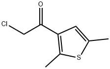 2-CHLORO-1-(2,5-DIMETHYLTHIEN-3-YL)ETHANONE Struktur