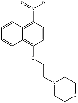 4-[2-(4-NITRONAPHTHALEN-1-YLOXY)ETHYL]MORPHOLINE