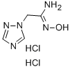 N-HYDROXY-2-(1H-1,2,4-TRIAZOL-1-YL)ETHANIMIDAMIDE HYDROCHLORIDE Struktur