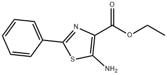 ETHYL 5-AMINO-2-PHENYLTHIAZOLE-4-CARBOXYLATE Struktur