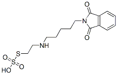 Thiosulfuric acid hydrogen S-[2-[5-(1,3-dioxoisoindolin-2-yl)pentylamino]ethyl] ester Struktur